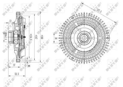 WILMINK GROUP wg1721038 -  Сцепление, вентилятор радиатора